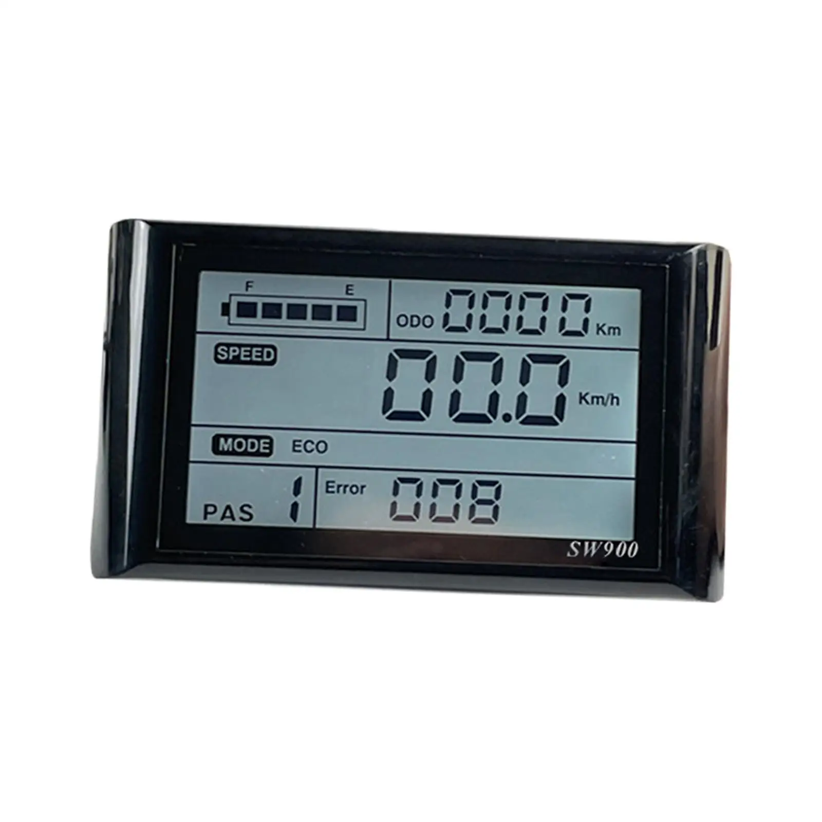 Electric Bike LCD Display Meter 5 Pin with Waterproof Plug Accessories Modification Speedometer Easy to Install for Camping