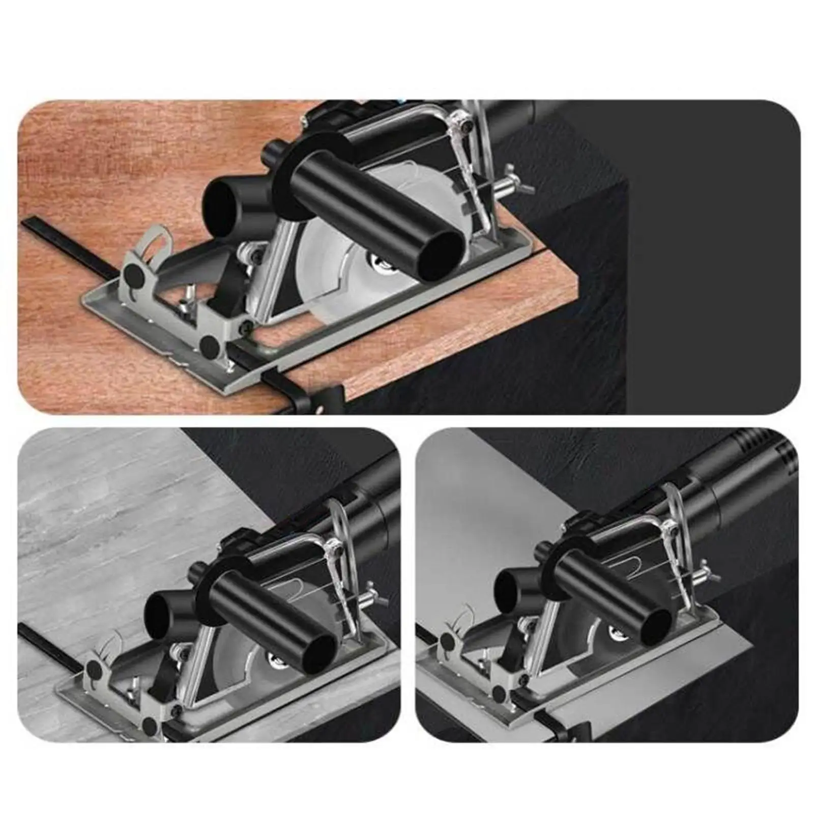 Angle Grinder Bracket Holder, Adjustable Angel 0-45 Cutting Machine Slotting Base for 100 125 Angle Mill