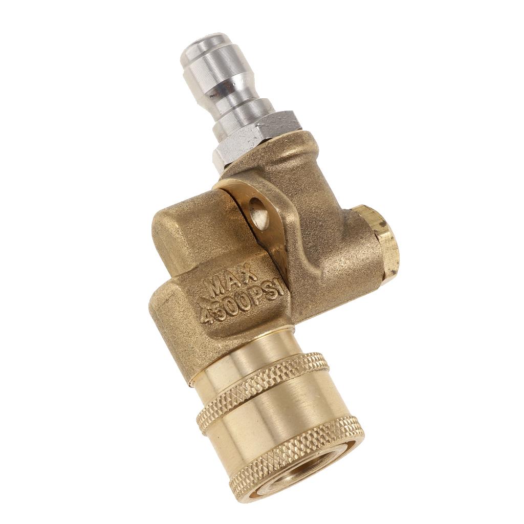 Quick Connecting Pivoting Coupler Adapter for Pressure Washer Nozzles Cleaning