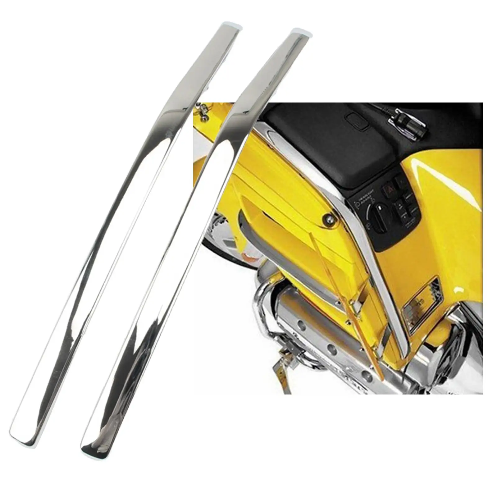 2pcs Motorcycles Connecting Fairing Strake for GoldWing GL1800 01-11