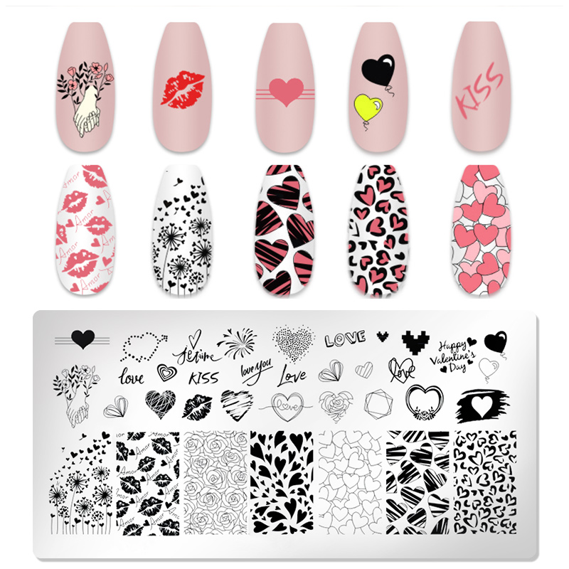 Best of 1pc Nail Art Stamping Plates Stainless Steel Template Nail Gel Polish Love Shape Flower Printing Stamping Stencil Nail Art Tools Reviews & Tips