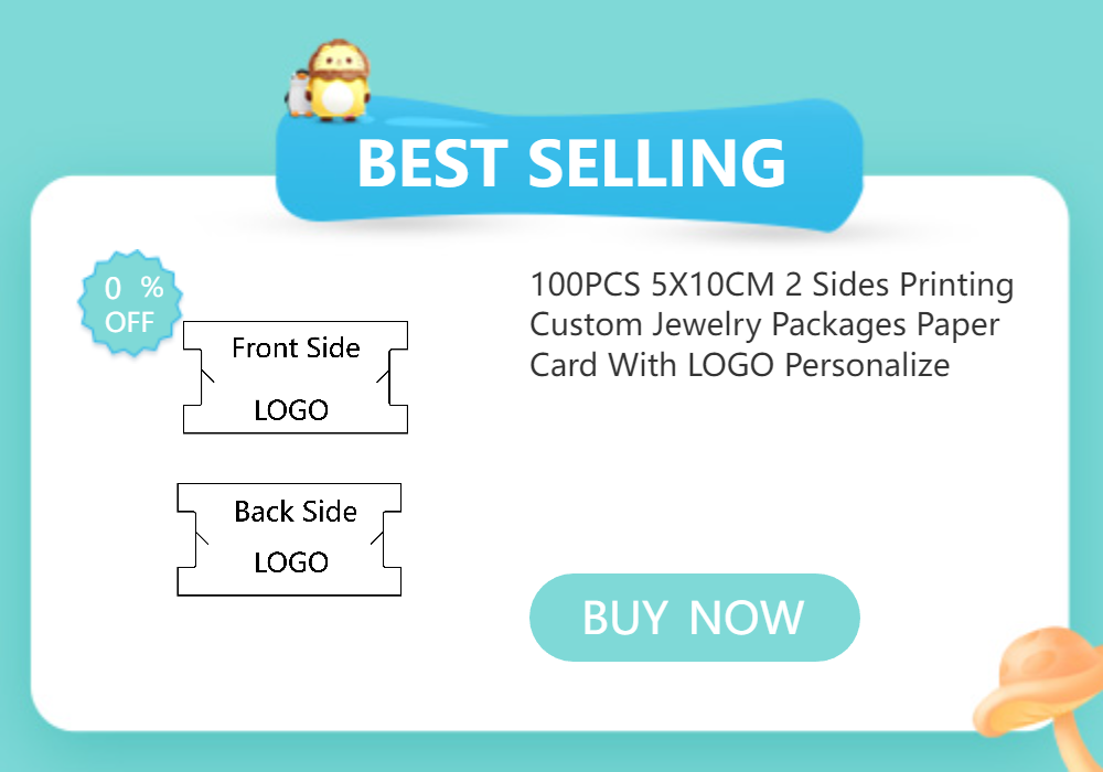 50PCS 5x5cm Square Blank Label Tags Earrings Necklace Holder Jewelry Card Packages For Small Business DIY Accessories Supplies
