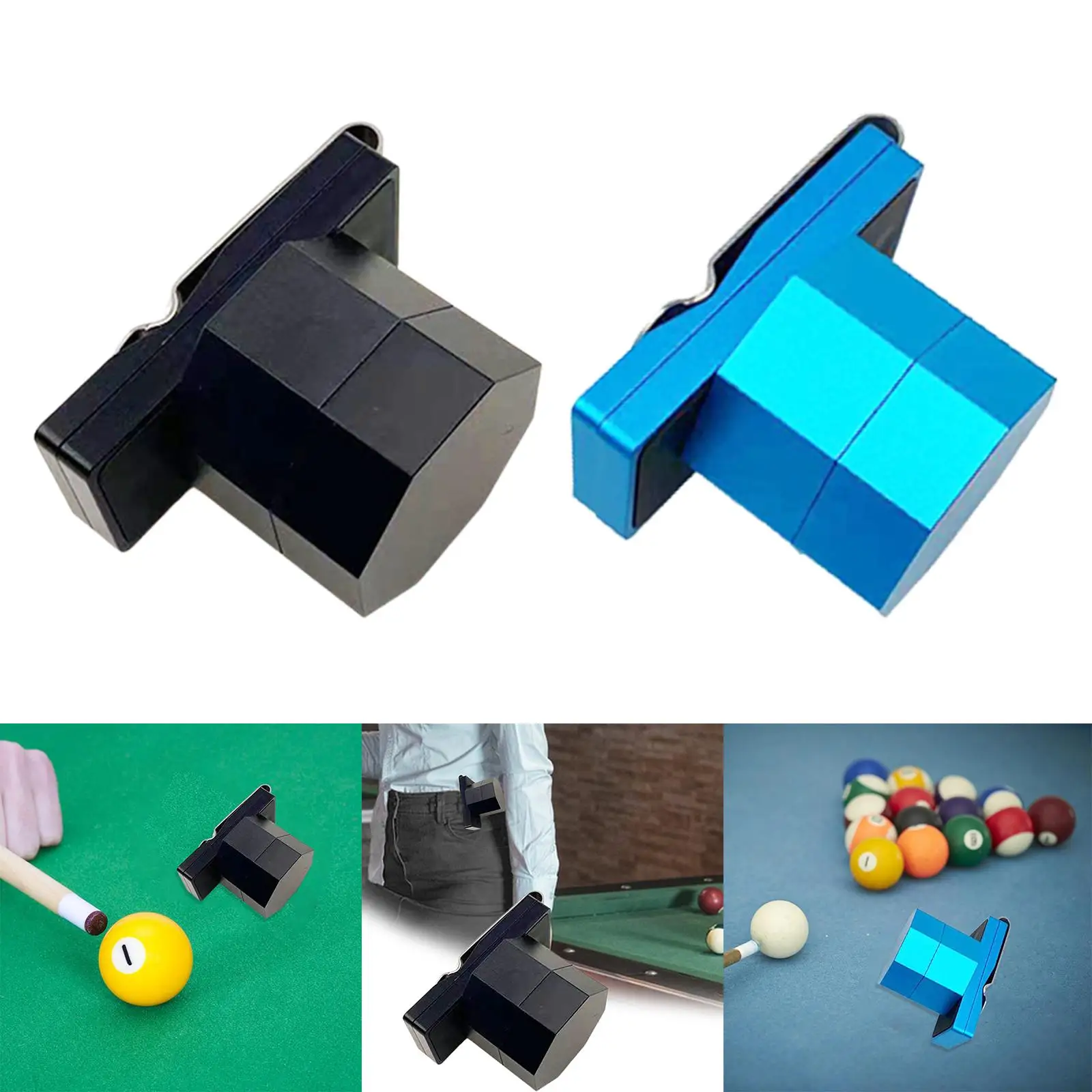 Lightweight Pool Chalk Holder with Clip Metal Organizer Container Carrier Case Snooker Accessories Practical Tool