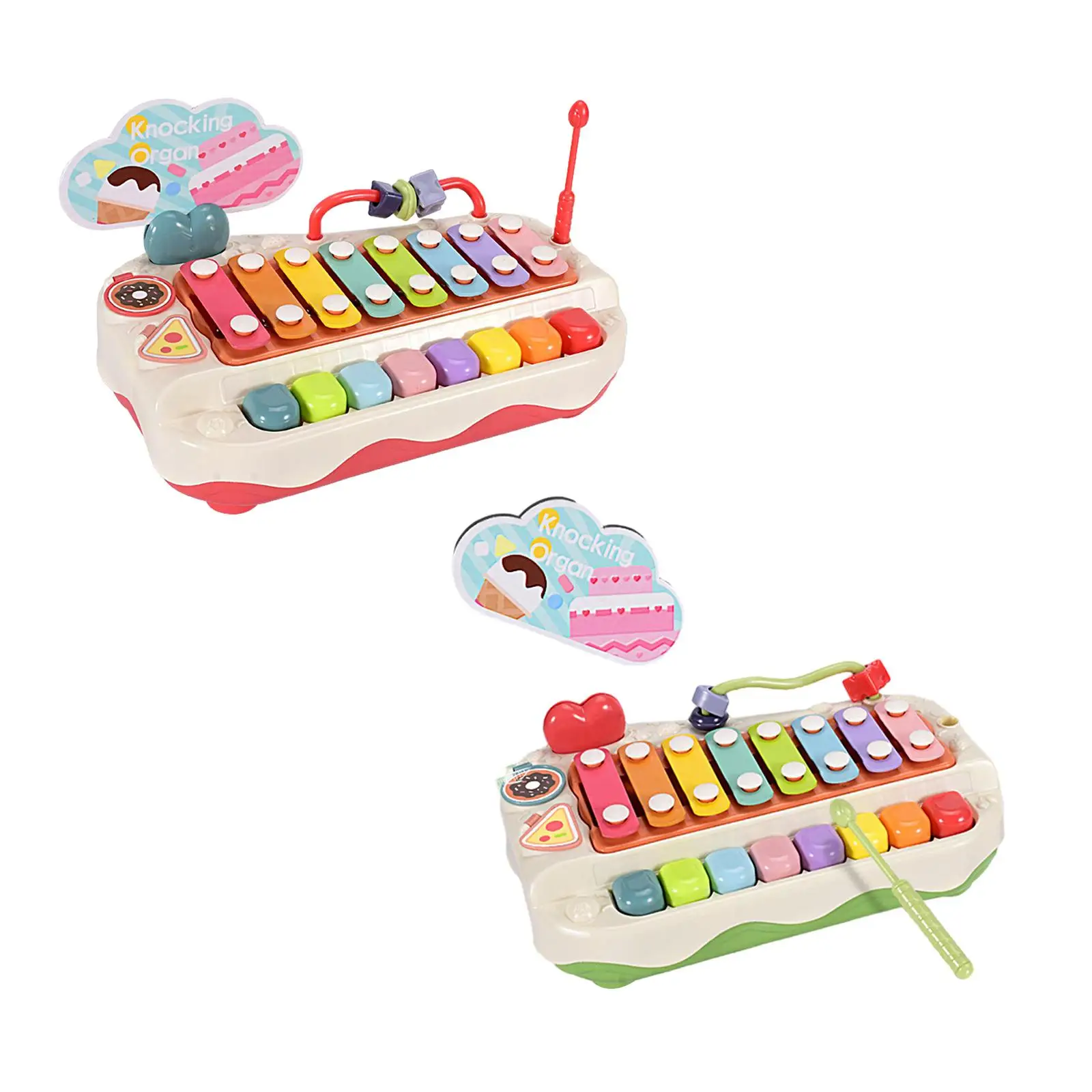 Kids Musical Toy Educational Colorful Preschool Eight Tone Piano Keyboard Toy for Baby 1 2 3 Years Old Kids Holiday Gifts