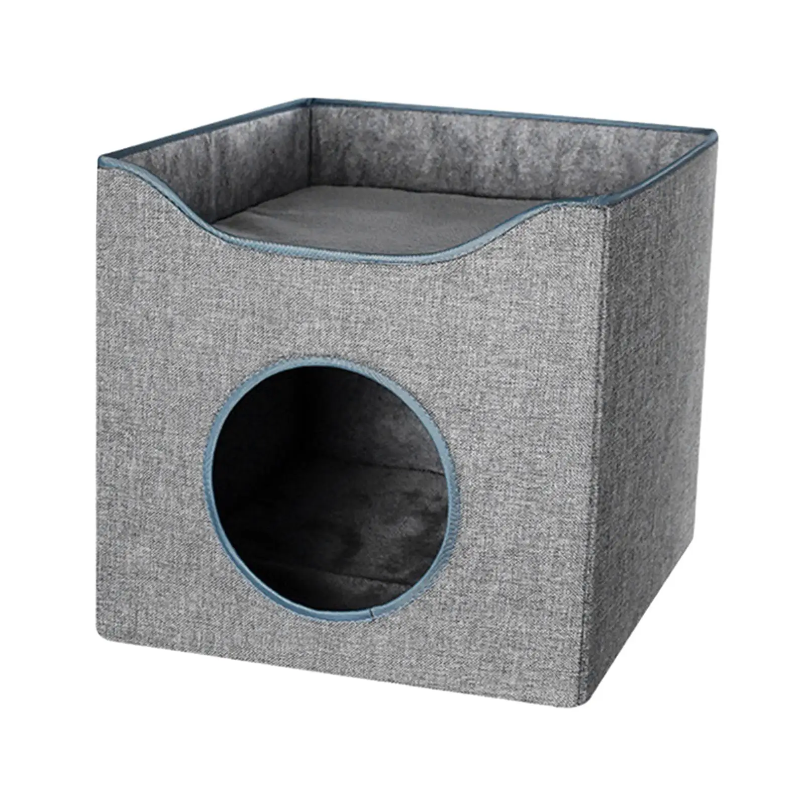 Pet Cat Bed Nest Dog House Universal Double Layer Foldable Warm Comfortable Winter Sleeping Bed Cave Puppy Kennel Pet Supplies