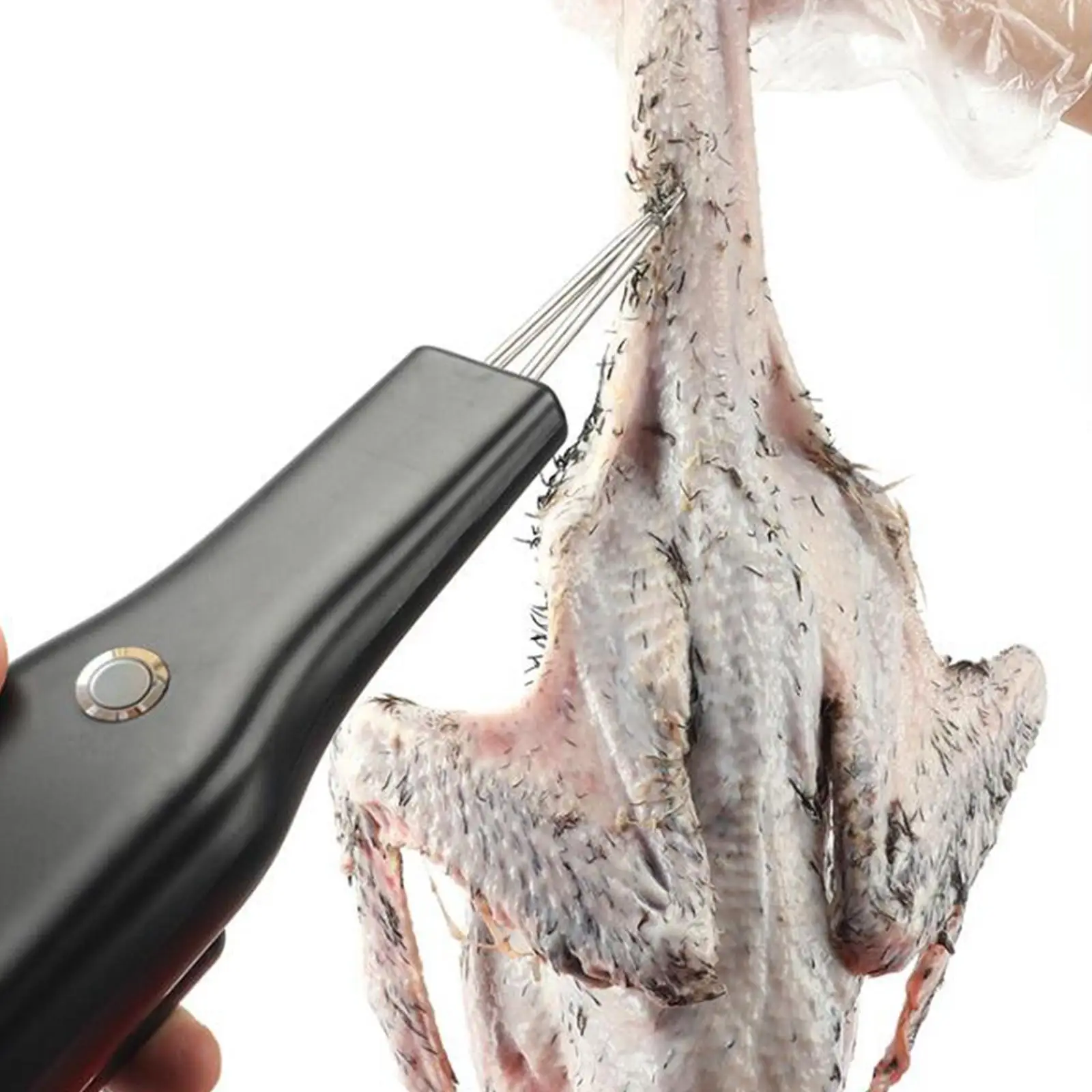 Handheld Electric Poultry Plucker Kitchen Gadget Small Feather Removal Machine for Chicken