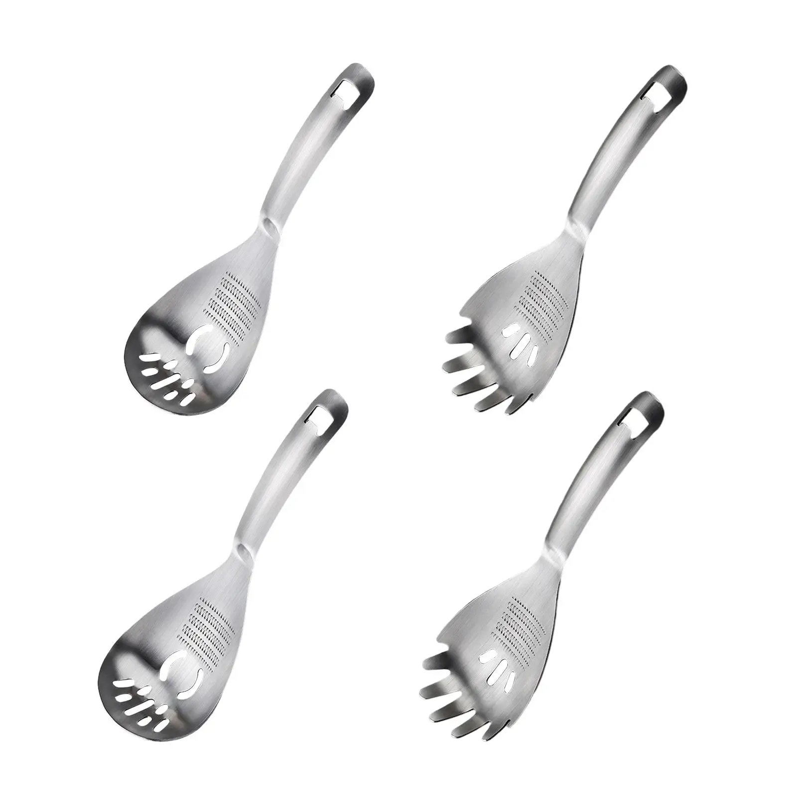 Versatile 304 Stainless Steel Kitchen Slotted Serving Spoon Heat Resistant
