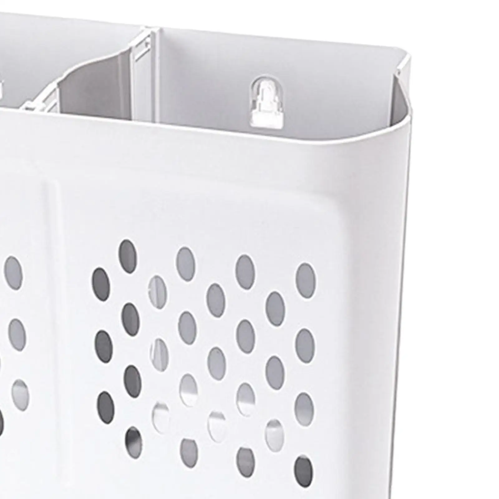 Portable Collapsible Laundry Storage Basket Wall Mounted Space Saving Convenient Accessory for Organizing Home, Clothes, Towels