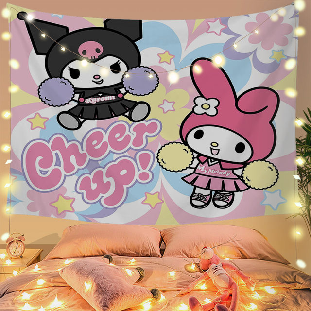 Tapestry Wall Hanging Sanrio Kawaii Kuromi Room Decor Animation Derivatives peripheral Products Aliexpress