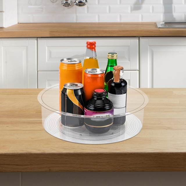 Turntable Fridge Kitchen Storage  Rotating Organizer Kitchen - 2 Cabinet  Organizer - Aliexpress