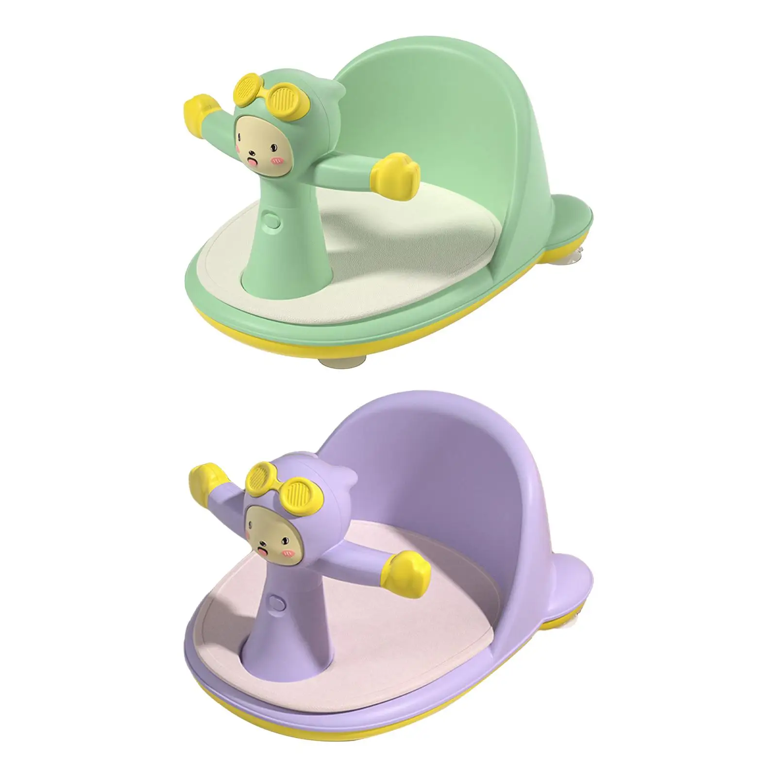 Baby Bath Tub Seat Does Not Peel anti-drop with Suction Cups for Bathroom