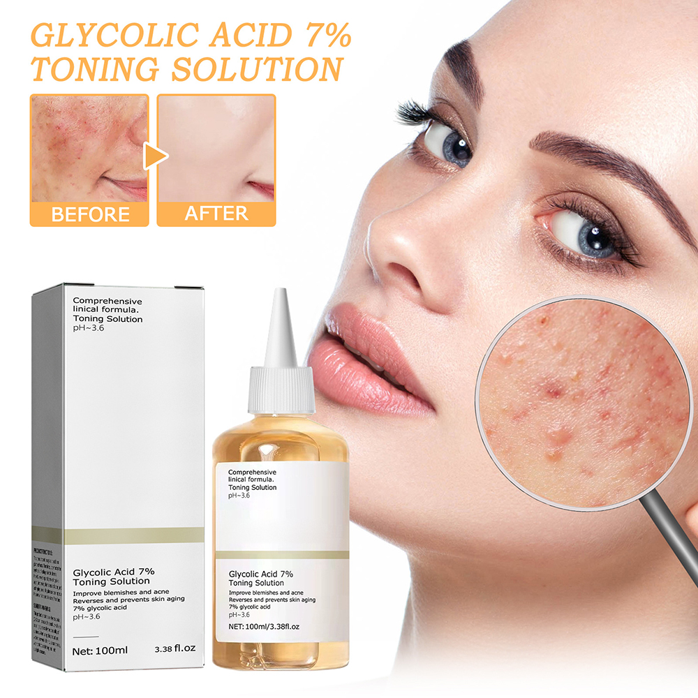 Best of 100ml Repairing Facial Oil Nourishing Gentle Glycolic Acid Toner Face Essence Glycolic Acid 7% Toning Solution Skin Care Reviews & Tips