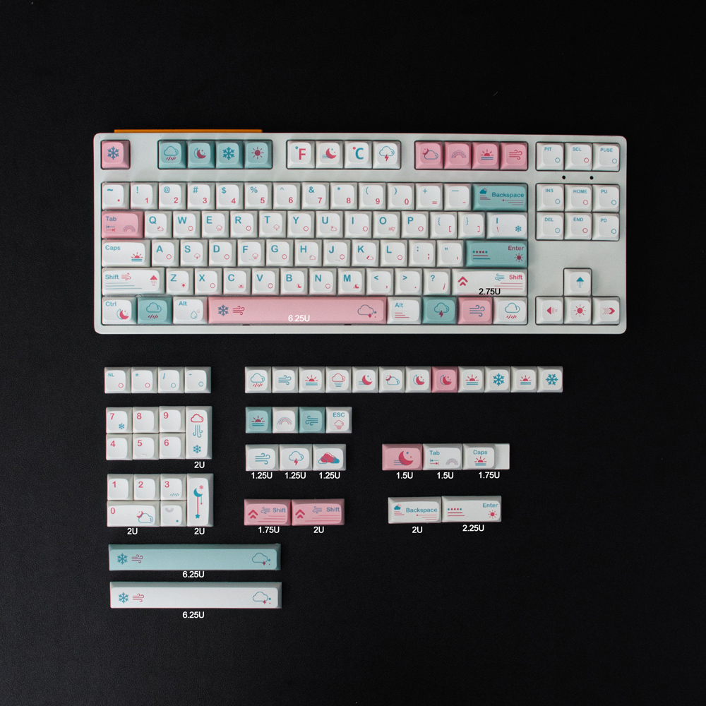 bonito, Teclado mecânico DIY cereja, personalizado 61,