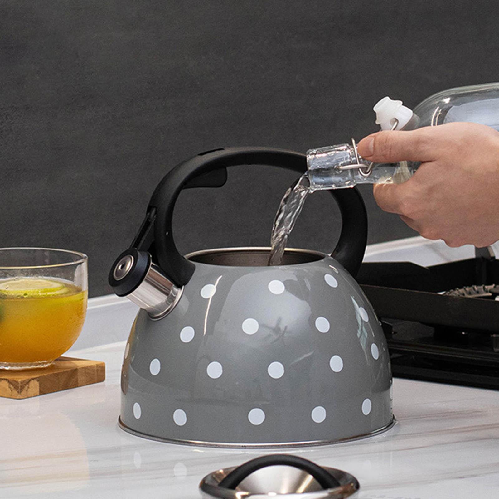 Kitchen Whistling Kettle Sounding Kettle for Boiling Coffee Gas Induction Cookers