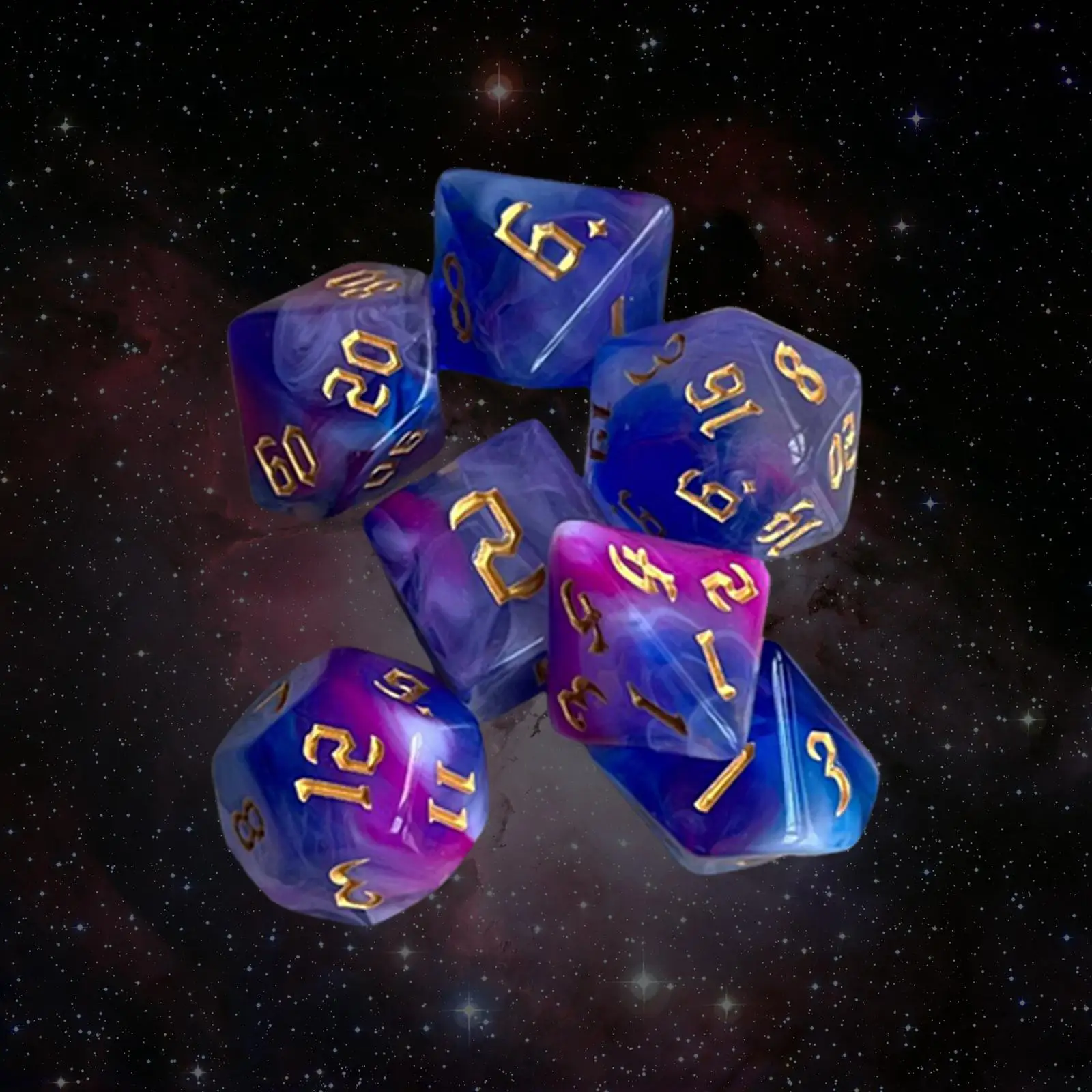 7 Pieces Polyhedral Dice Color Role Playing Dice for RPG