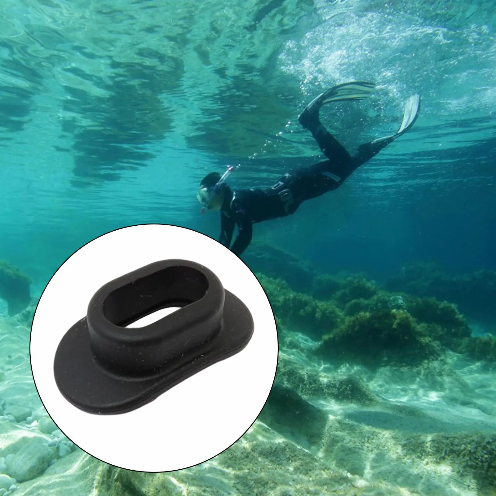 Diving K Inflator Mouthpiece Easy Install Portable K Valve Mouth Piece for