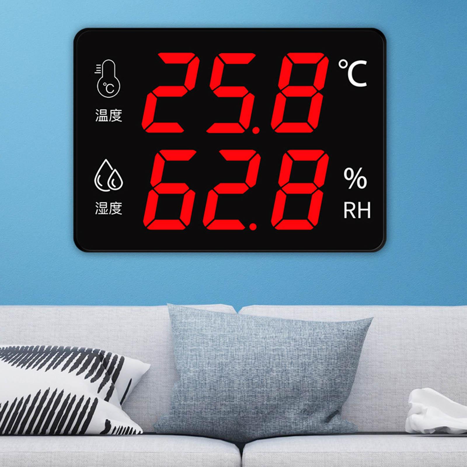 Industry Thermometer and Hygrometer Temperature Humidity Meter Data Logger Recorder With Alarm Clock