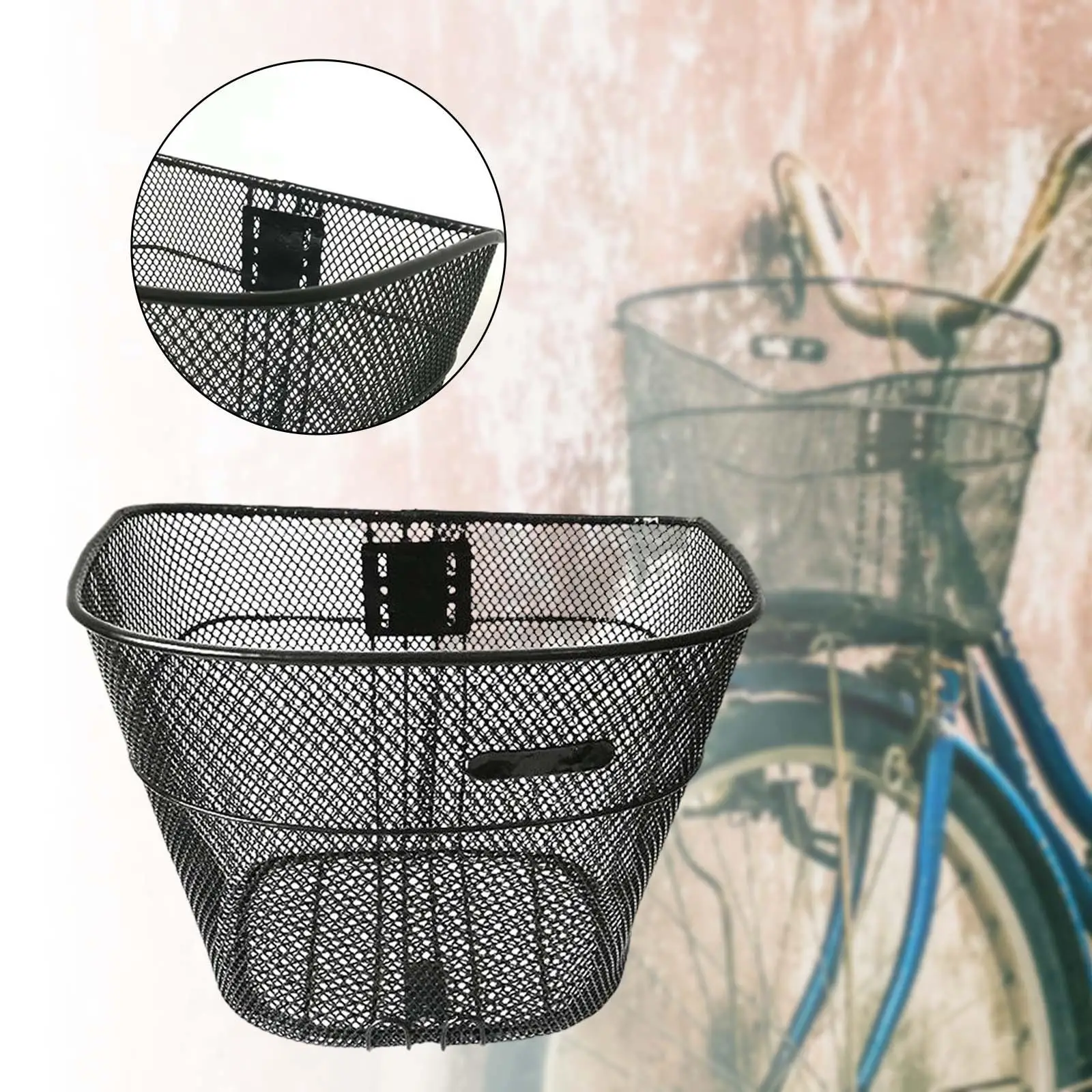 Bike Basket Removable Sundries Container Front Handlebar Basket Bike Front Basket for Riding