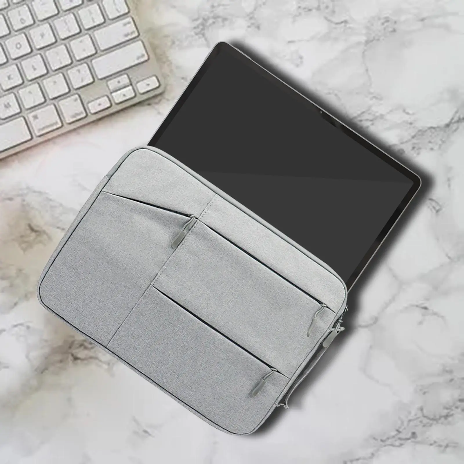 Laptop Sleeve Bag Sleek with Handle Waterproof Storage Laptop Case for Briefcase Men