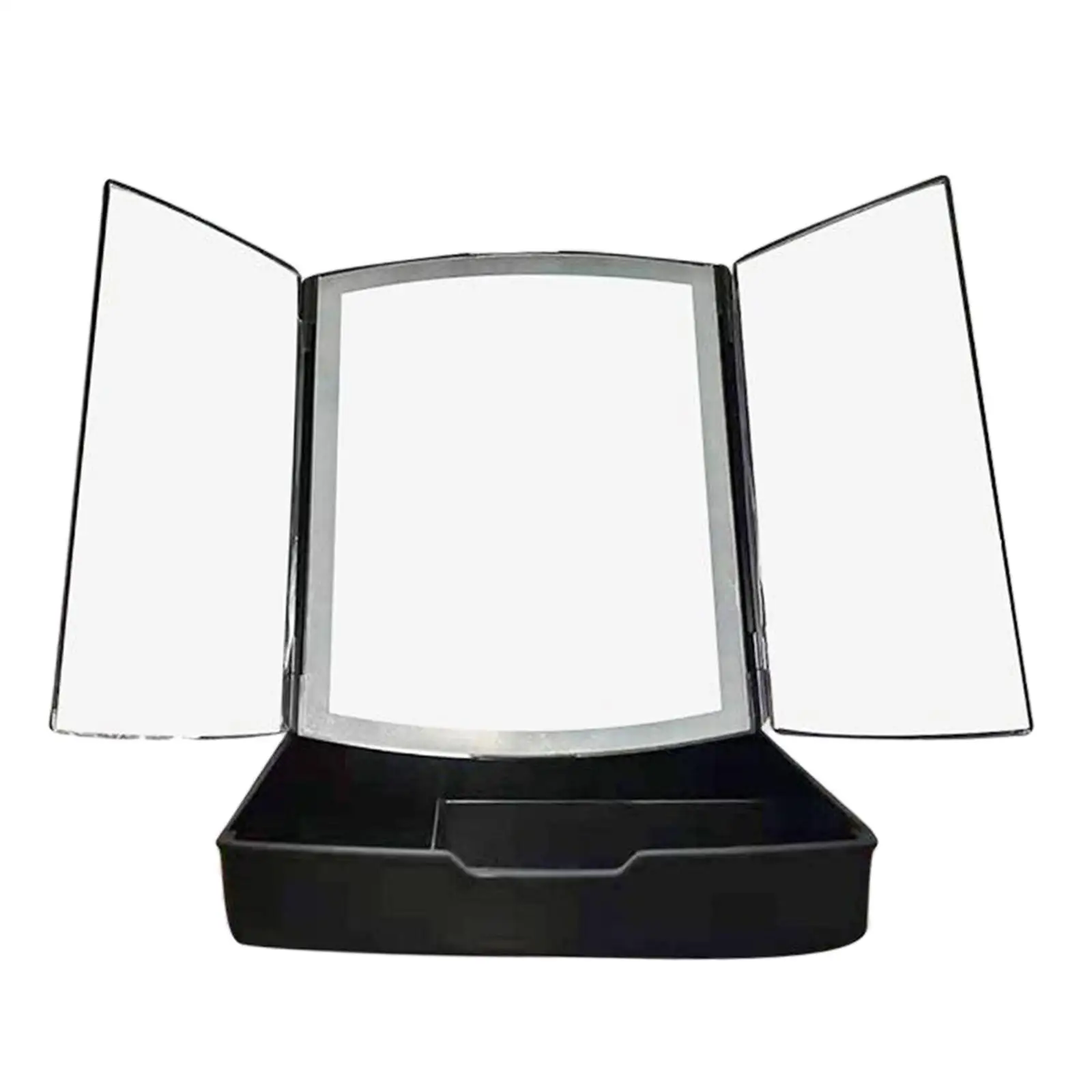 Makeup Mirror     Vanity Mirror, Lighted Mirror with Makeup Organizer Tray,Touch Screen Dimming