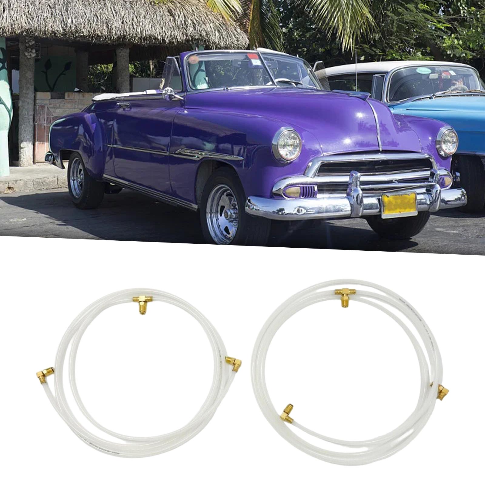 Pair Convertible Top Hydraulic Fluid Hose Lines Pair Hoses for Chevrolet Chevy II Impala Corvair Easy Installation