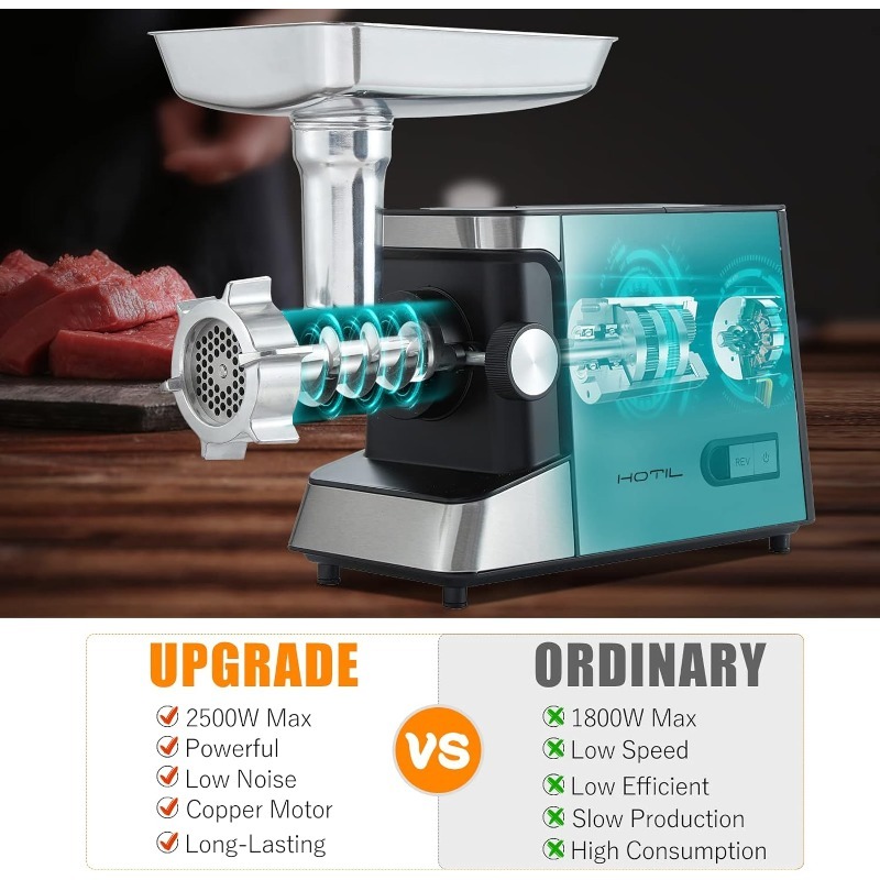 Title 11, Meat Grinder Electric, Sausage Stuffer Machine,...