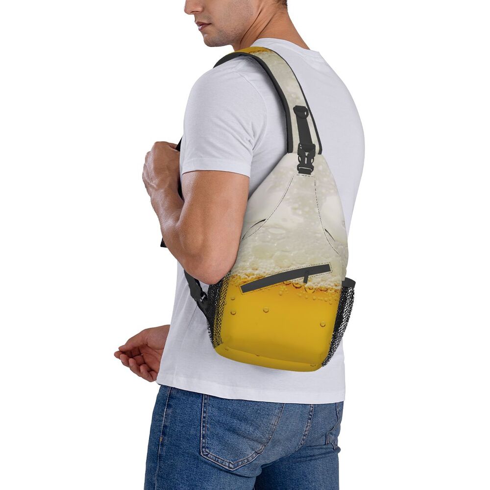 homem fresco amante de álcool ombro crossbody