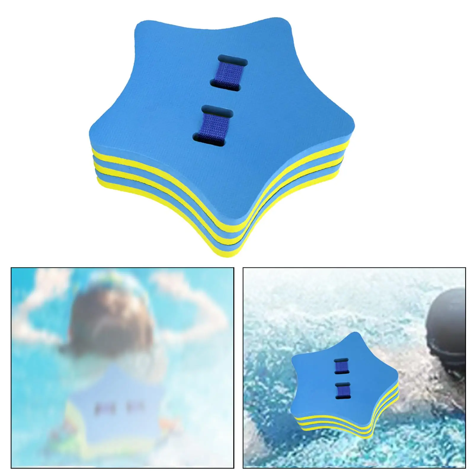 Adjustable Back foam floating Belt Waist Swimming Aid with Split Layers Swim Kickboard Star Shaped for Swimmers Summer