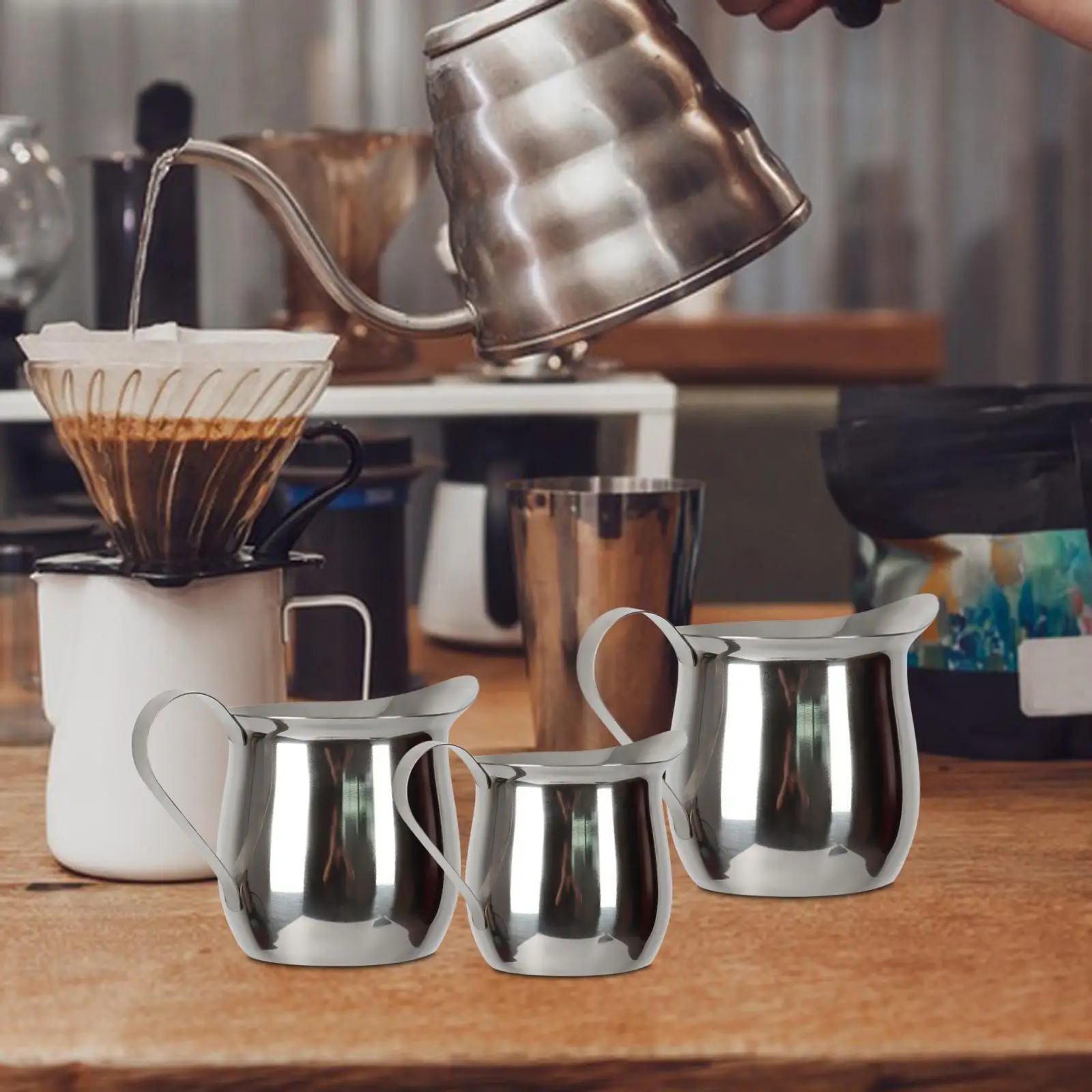 Coffee Milk Frothing Jug, Espresso Steamer Jug, Coffee Milk Pot, Barista Tool,