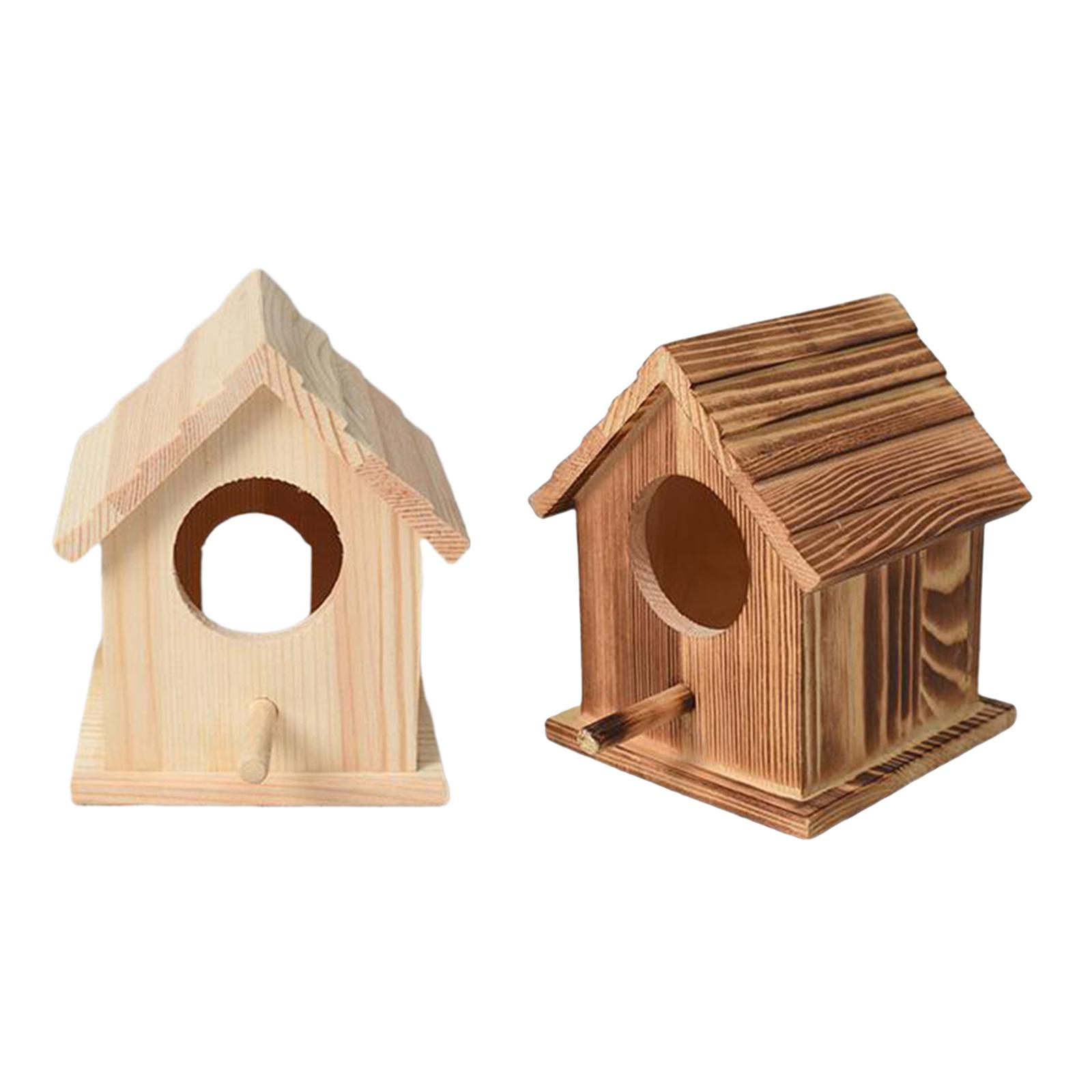 Wooden Cage House Breeding Box Nest Bird Parrot Budgie Cockatiel