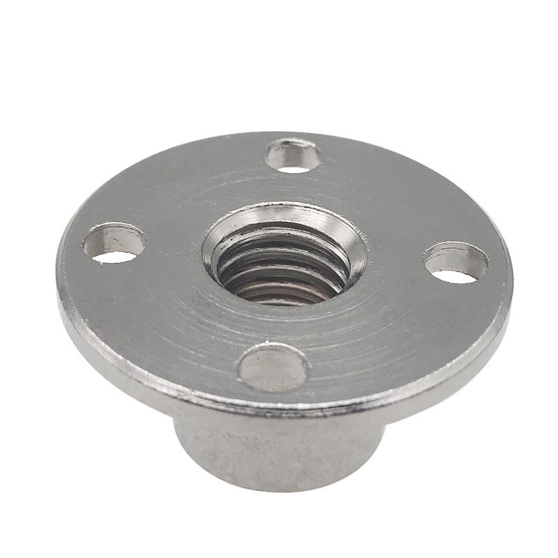 Description Picture 5 of itemM3 M4 M5 M6 M8 Steel Flange Thread Nut Coupling Rigid Flange Couper Guide Shaft Support