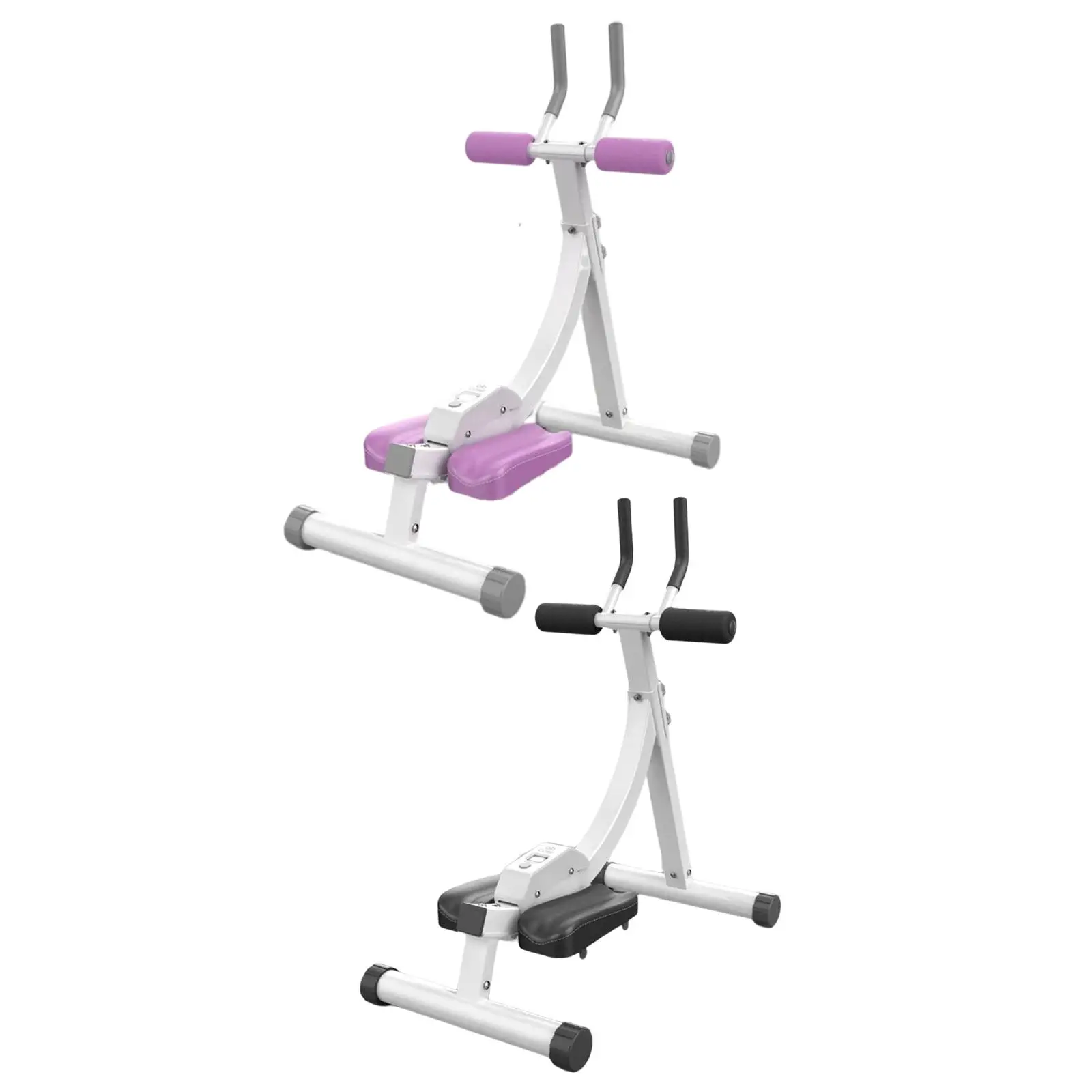 Core&Abdominal Trainers Abdominal Workout Machine, Adjustable Home Abs Trainer with LCD Display