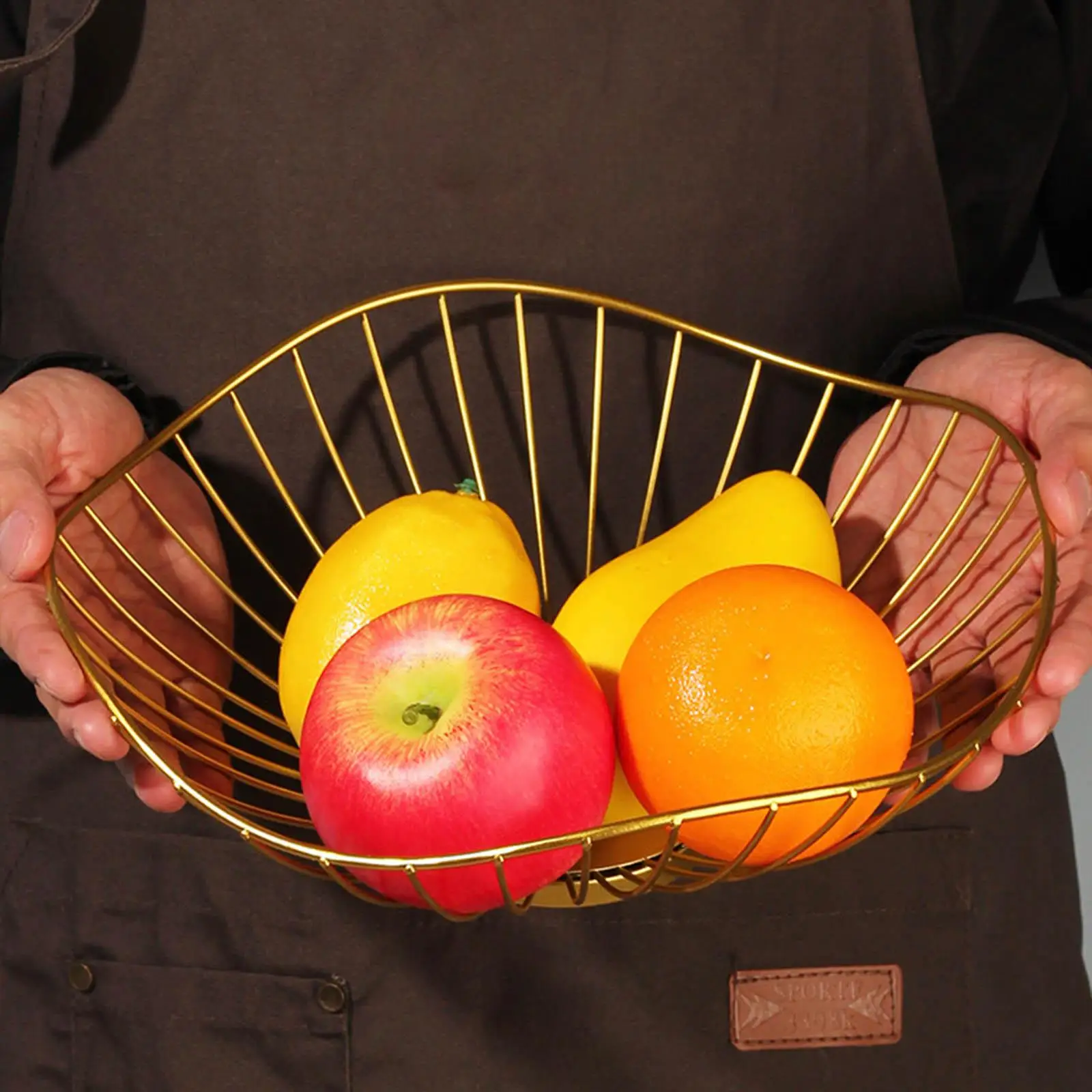 Multipurpose Metal Wire Fruit Basket Candy Storage Dessert Rack Modern Vegetable Holder for Kitchen Wedding Livingroom Decor