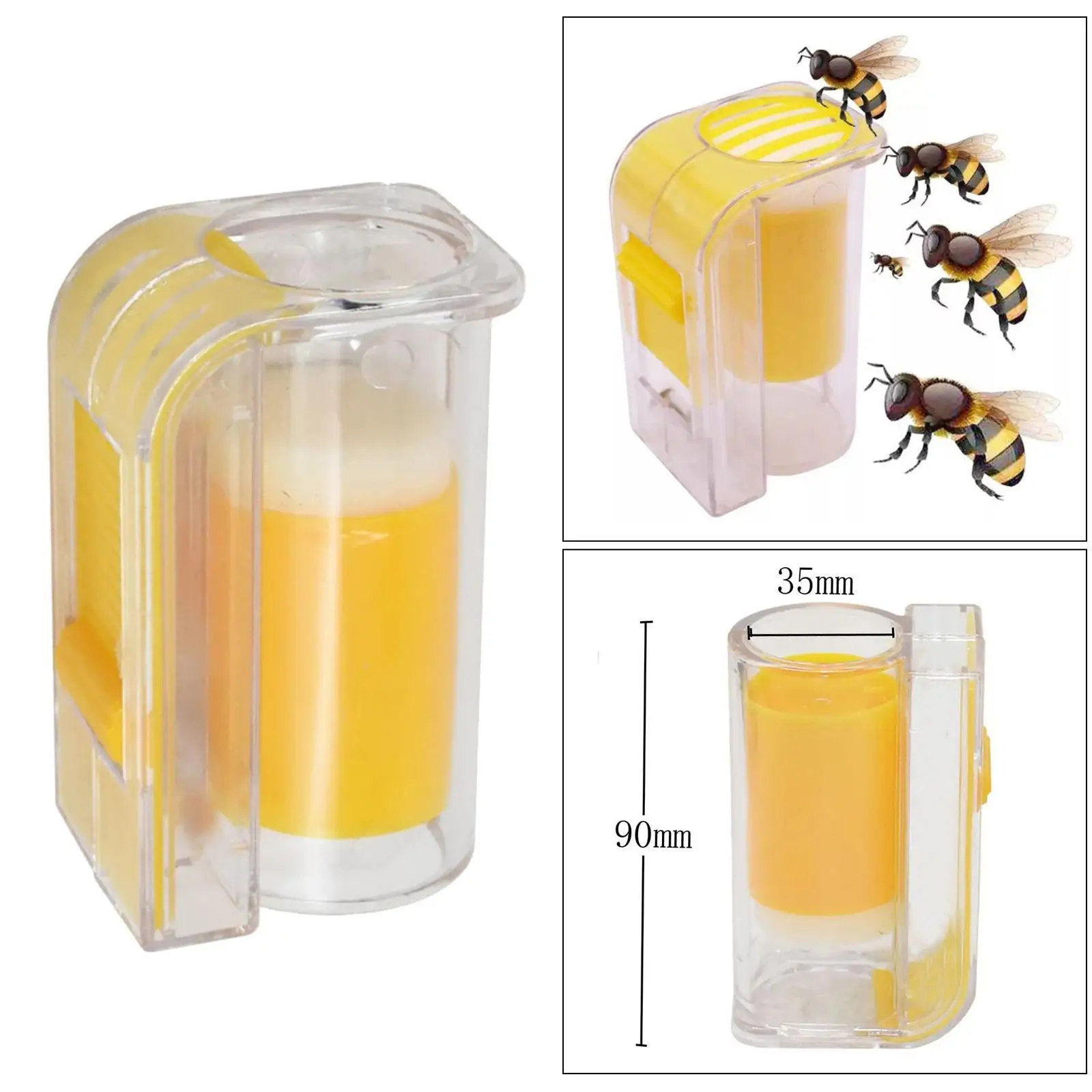 Queen Bee Catcher Cage Marking Bottle One Hand - Beekeeping Tools, Easy to Use