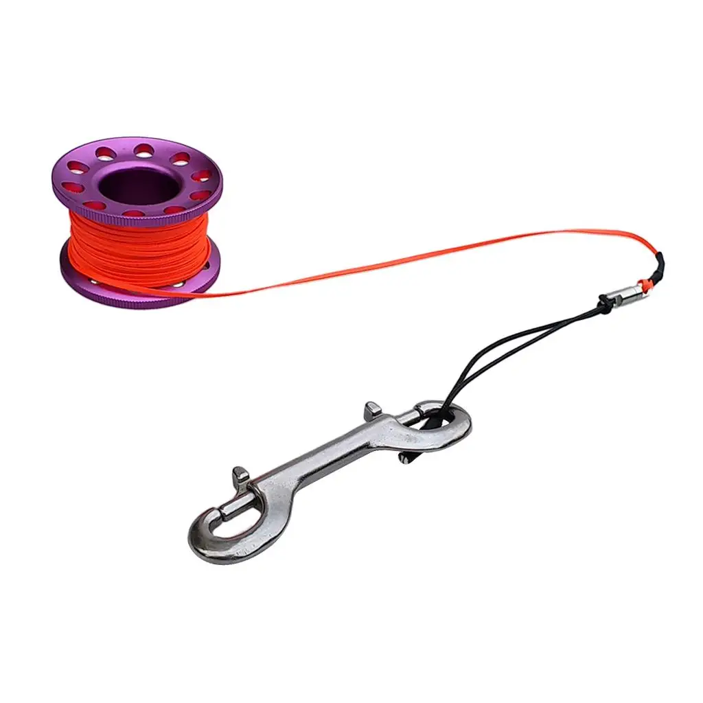 Finger Spool High Visibility Snorkeling Line Spool with 15m Line