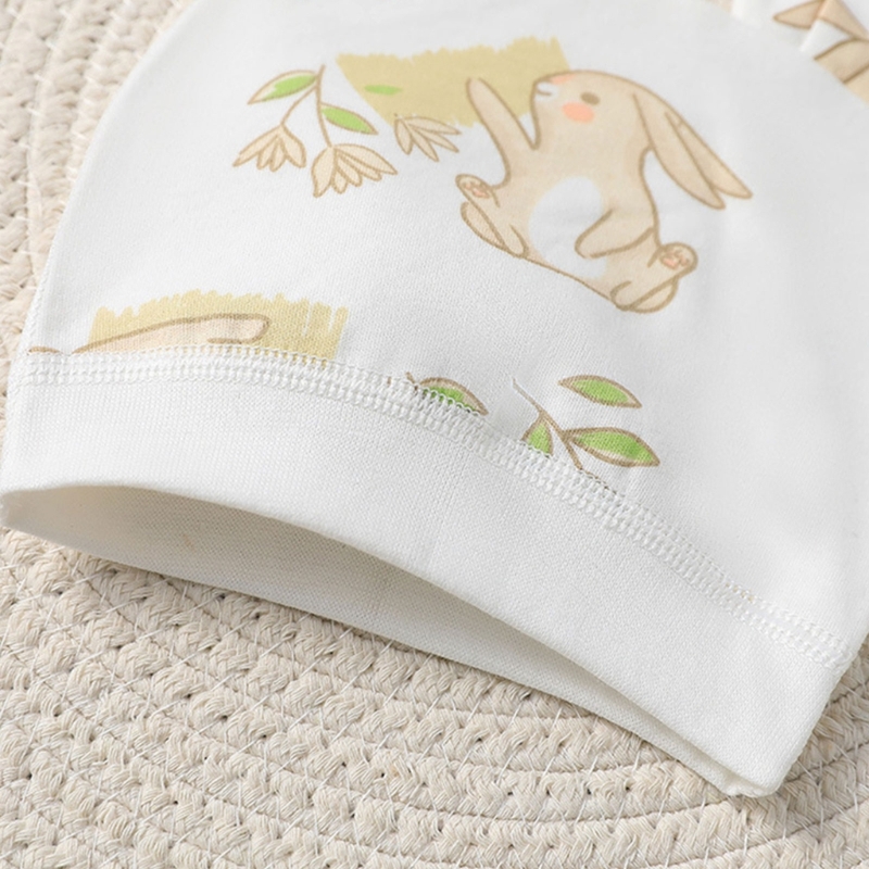 Nette Frühling Infant Krankenhaus Beanie Neugeborenen Baby Mädchen Baumwolle Hut Tolddler Junge Weiche Single-Schicht Hut Hut – Detail 18