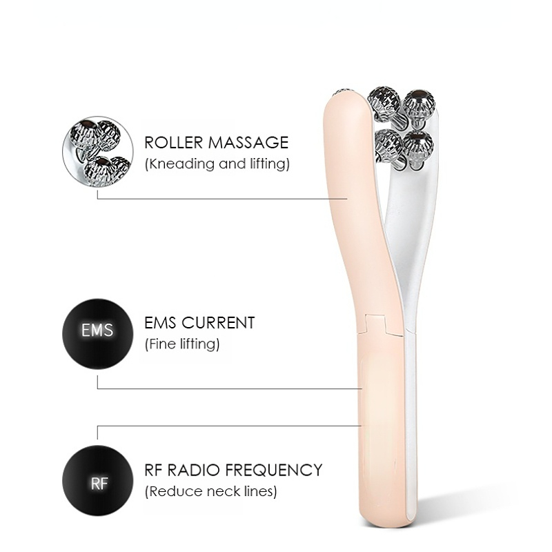 Best of Y Shape Face Massager Anti Wrinkle Face Device V Facial Roller Lifting Tool EMS Full Body Slimming Device Double Chin Reduction Reviews & Tips - Image 5