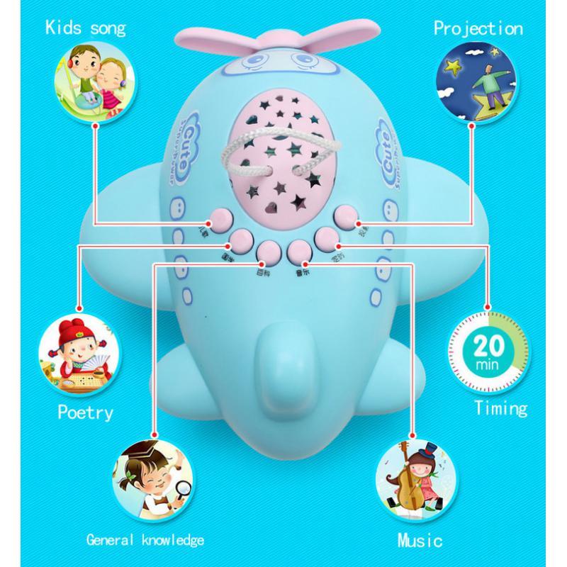 Smart Sound Mini Plain Baby Early Learning Puzzle Growth Tool Sleeping Toy Colorful Light Projection