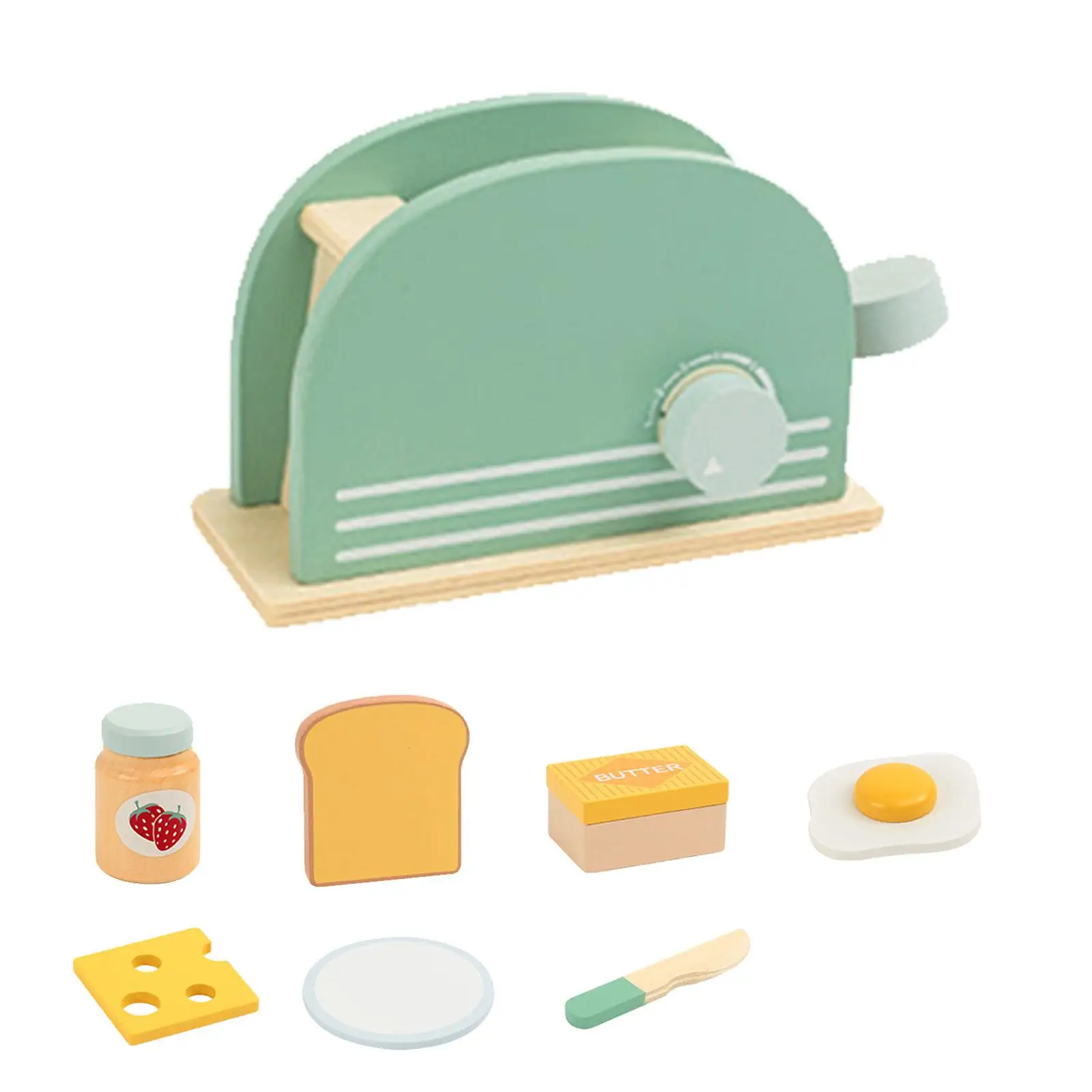 Wooden Kitchen Bread Toys Simulation Bread Machine for Crafts DIY Model