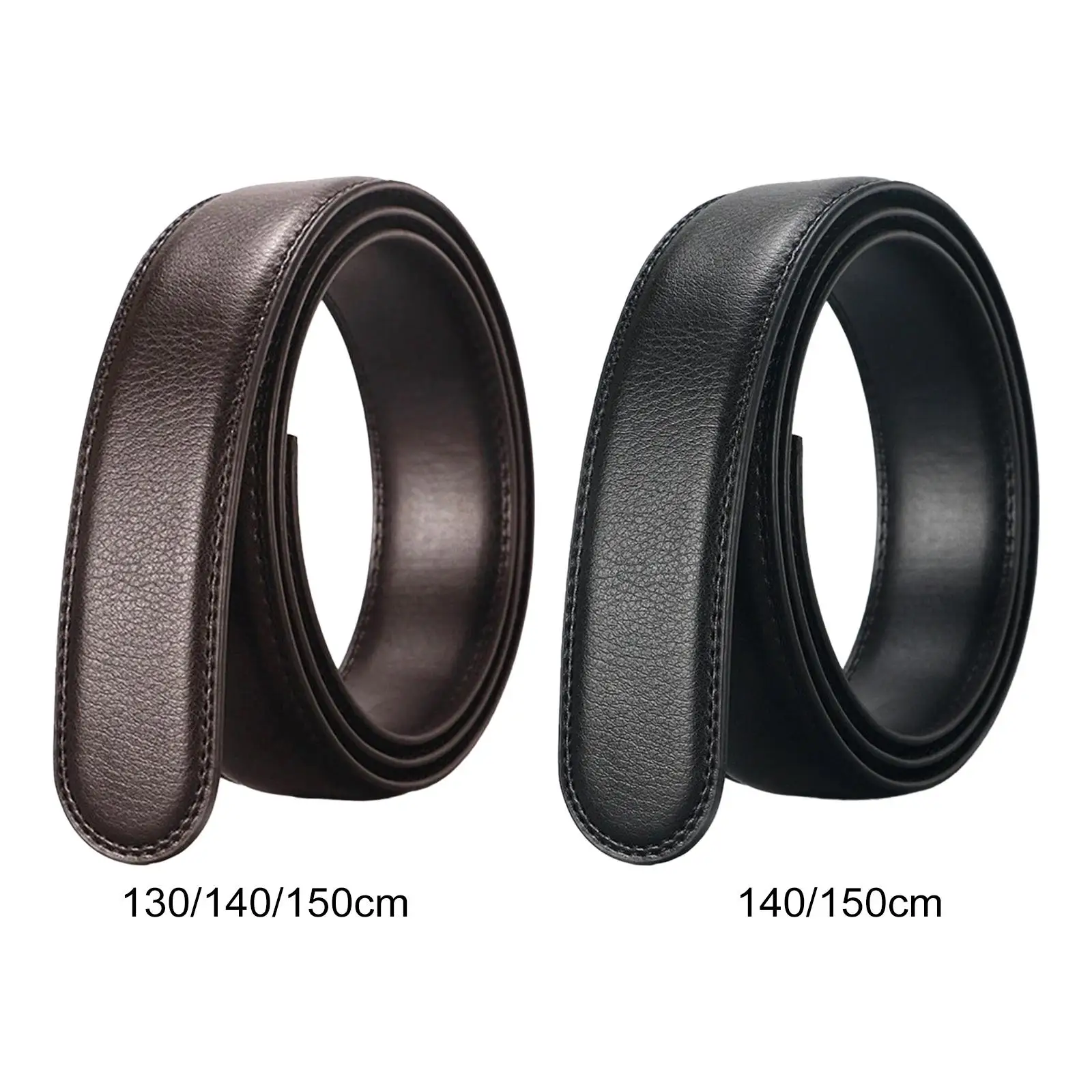 Automatic Belt No Buckle 3.5cm Trendy Formal Dress Belt Ratchet Belt Strap Only for Shopping Street Business Events Party Jeans
