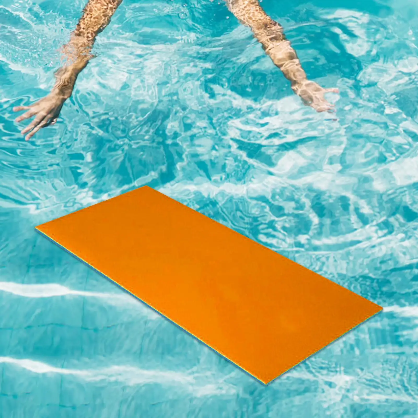 Water Float Mat Portable XPE Float Mat Bed Unsinkable Floating Pad Drifting Mattress for Beach River Swimming Pool Summer