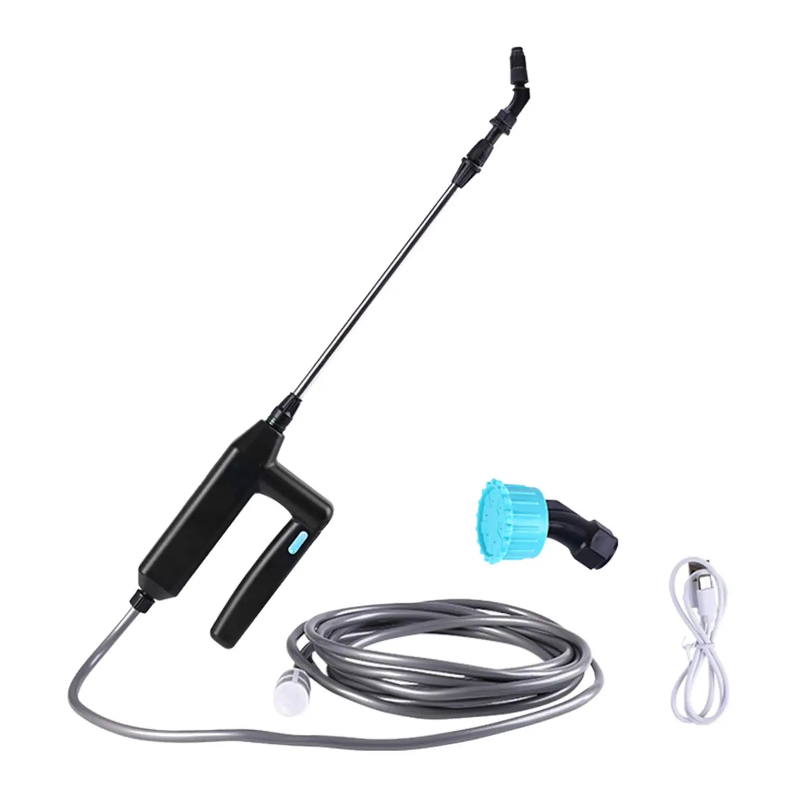 Automatic Garden Sprayer Gun Garden Water Jet Spray Bottle Attachment Car Clean Rechargeable Telescopic for Home Cleaning