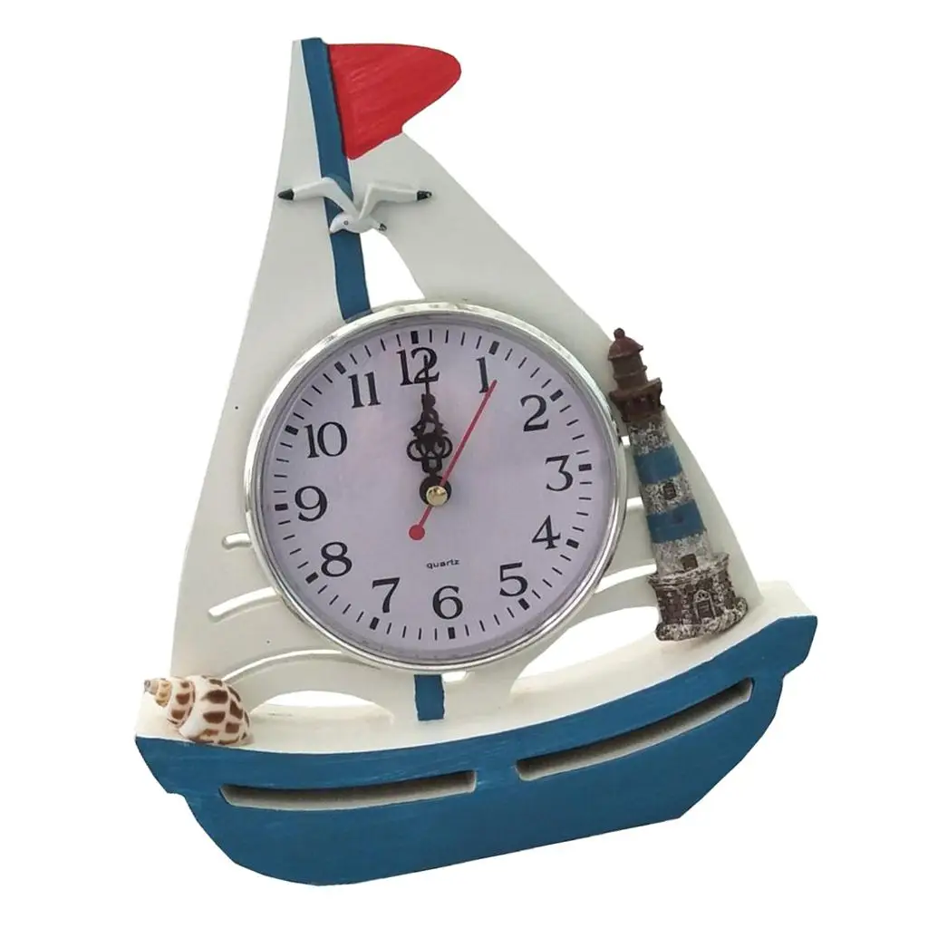 Mediterranean  Desktop Clock Clock Decorative Ornament  Clock for