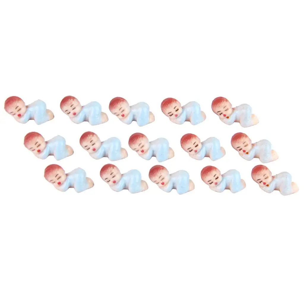 50pcs Mini Sleeping Babies Pink Girl Baby Shower Favours Party Decorations