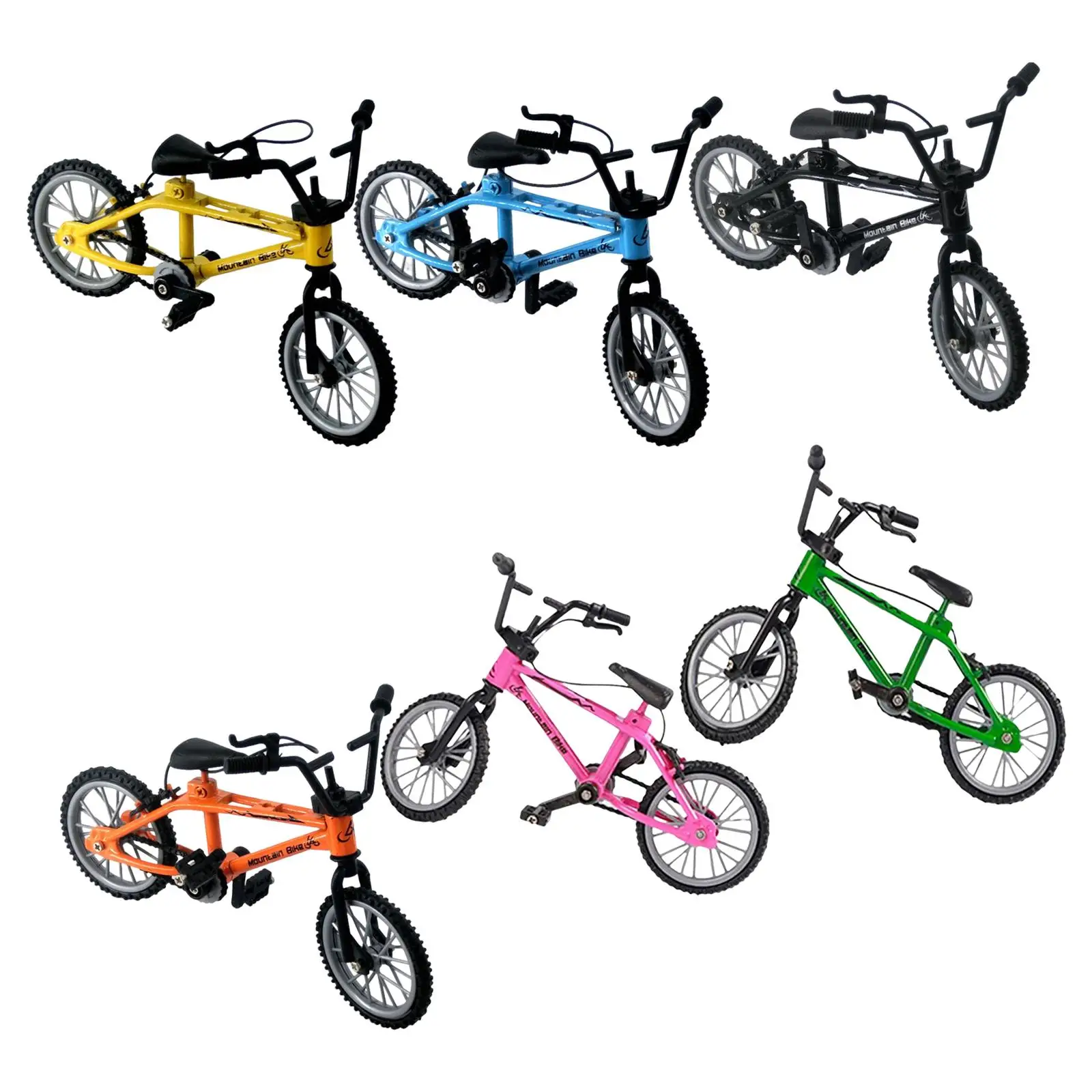 Mini Bicycle Model Crafts for Kids Boys Miniature Racing Bicycle Model Mountain Bike Model for Home Office Decoration Ornaments