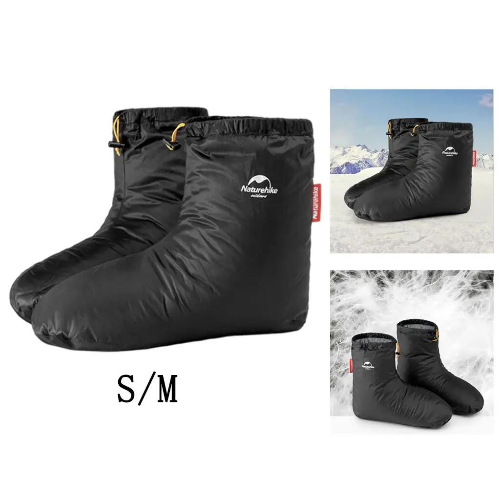 Down Shoe Covers Camping Indoor Unisex Winter Warm Feet Cover Waterproof Windproof For Keep Warm