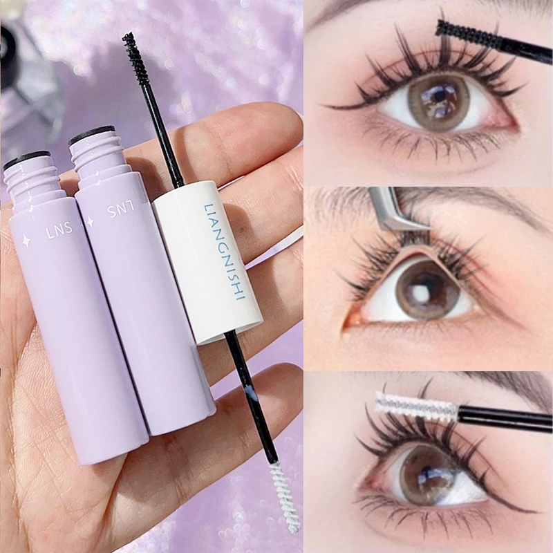 Best of Double Head Black Eyelash Glue Mascara Lasting Bond Seal Eyelash Clear Coating Raincoat Strong Hold Waterproof Quick Dry Makeup Reviews & Tips - Image 2