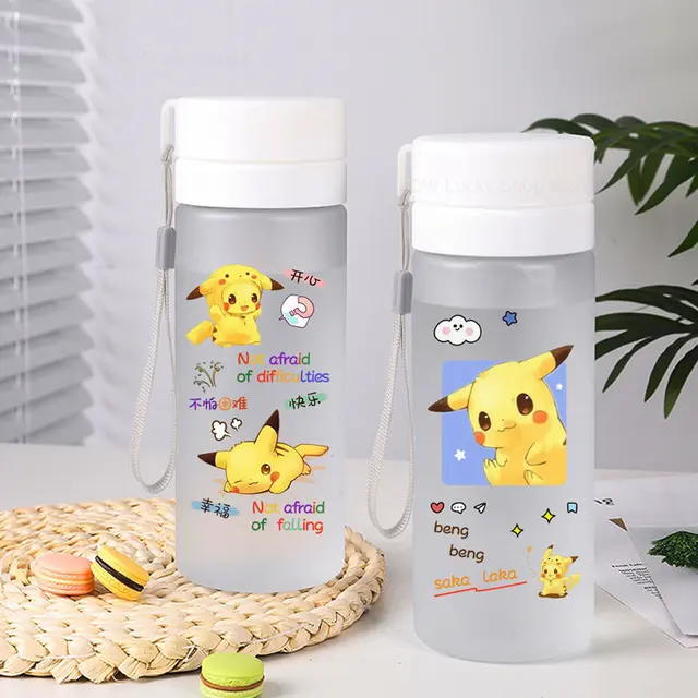 Pokemon Pikachu Stainless Steel Vacuum Flask Kids School Thermos Cap  Cartoon Anime Leakproof Portable Travel Drink Water Bottle - AliExpress