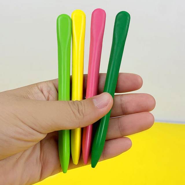 Mini Crayon Sticks Safe No Odor Rich Color Ultra-light Waterproof Preschool  Kids Triangle Crayons School Supplies - AliExpress