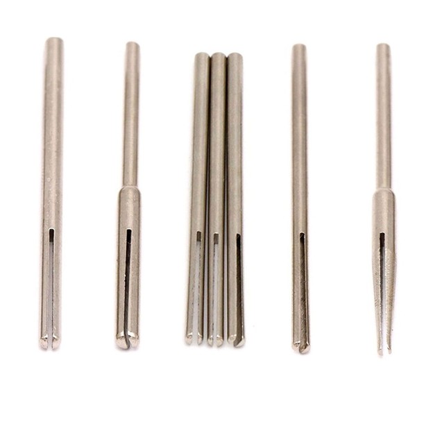 10 Pinces à Papier Verre Pour Meuleuse Rotative - Tige 2.35/3mm Mandrin Fendu Abrasif